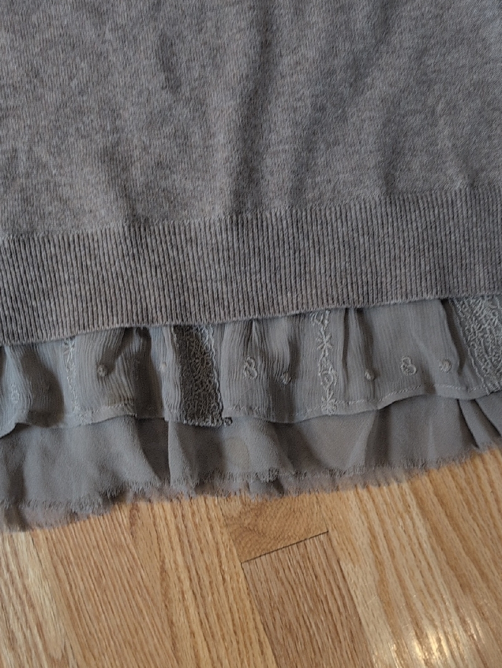 Garnet Hill Lace Trim Cashmere Sweater Women's Size S - Picture 4 of 7